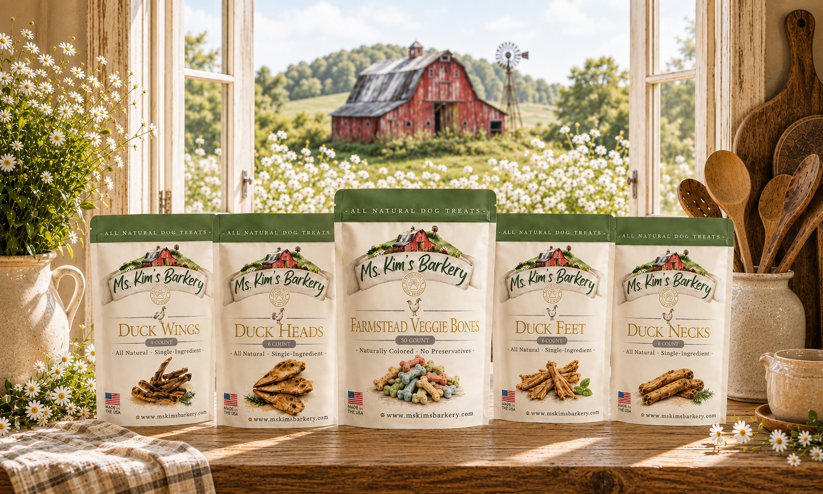 Ms kim's barkery product lineup
